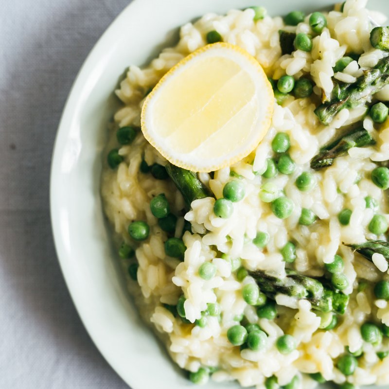 Risotto Met Groene Asperges En Saffraan